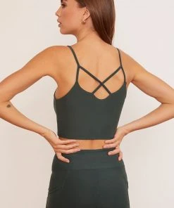 Wolven Reversible Crisscross Four-Way Recycled Top - Thyme 14 Wolven Reversible Crisscross Four-Way Recycled Top - Thyme