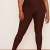 Wolven Recycled Crossover Pocket Legging - Chai Activewear + Athleisure