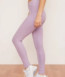 Wolven Recycled Crossover Pocket Legging - Lavender