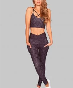 Wolven Activewear + Athleisure Crossover Recycled Legging With Pockets - Summit 14 Wolven Activewear + Athleisure Crossover Recycled Legging With Pockets - Summit