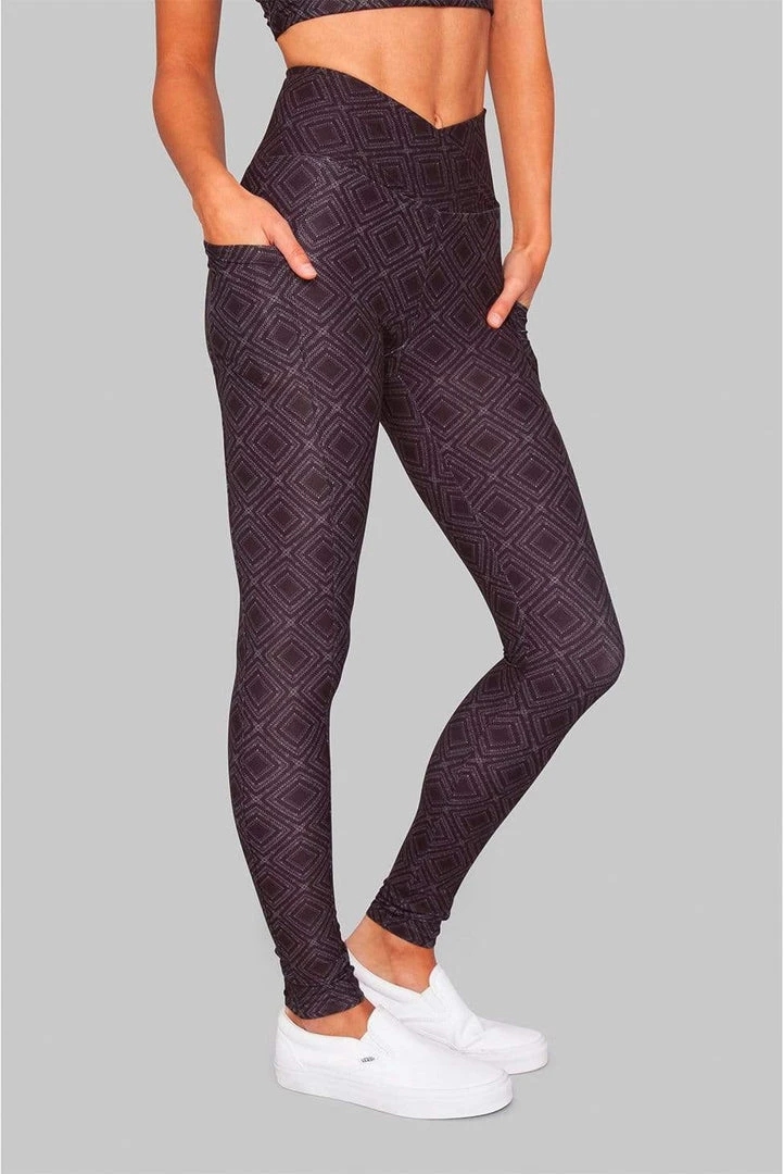 Wolven Activewear + Athleisure Crossover Recycled Legging With Pockets - Summit 1 Wolven Activewear + Athleisure Crossover Recycled Legging With Pockets - Summit