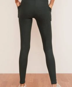 Wolven Recycled Crossover Pocket Legging - Thyme Activewear + Athleisure