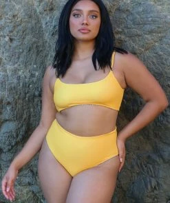 Wolven Reversible High-Waisted Recycled Bikini Bottom - Fauna Swim