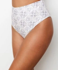 Wolven Swim Reversible Recycled High-Waisted Bikini Bottom - Harmony