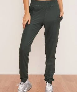 Wolven Activewear + Athleisure Recycled Joggers - Thyme