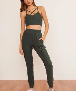 Wolven Activewear + Athleisure Recycled Joggers - Thyme 9 Wolven Activewear + Athleisure Recycled Joggers - Thyme