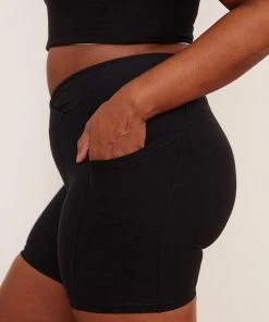 Wolven Recycled Midi Bike Short - Onyx