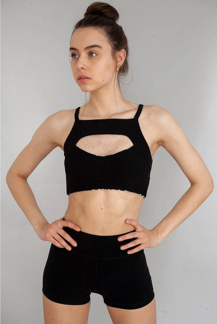 Wolven Recycled High-Waisted Short - Onyx 1 Wolven Recycled High-Waisted Short - Onyx