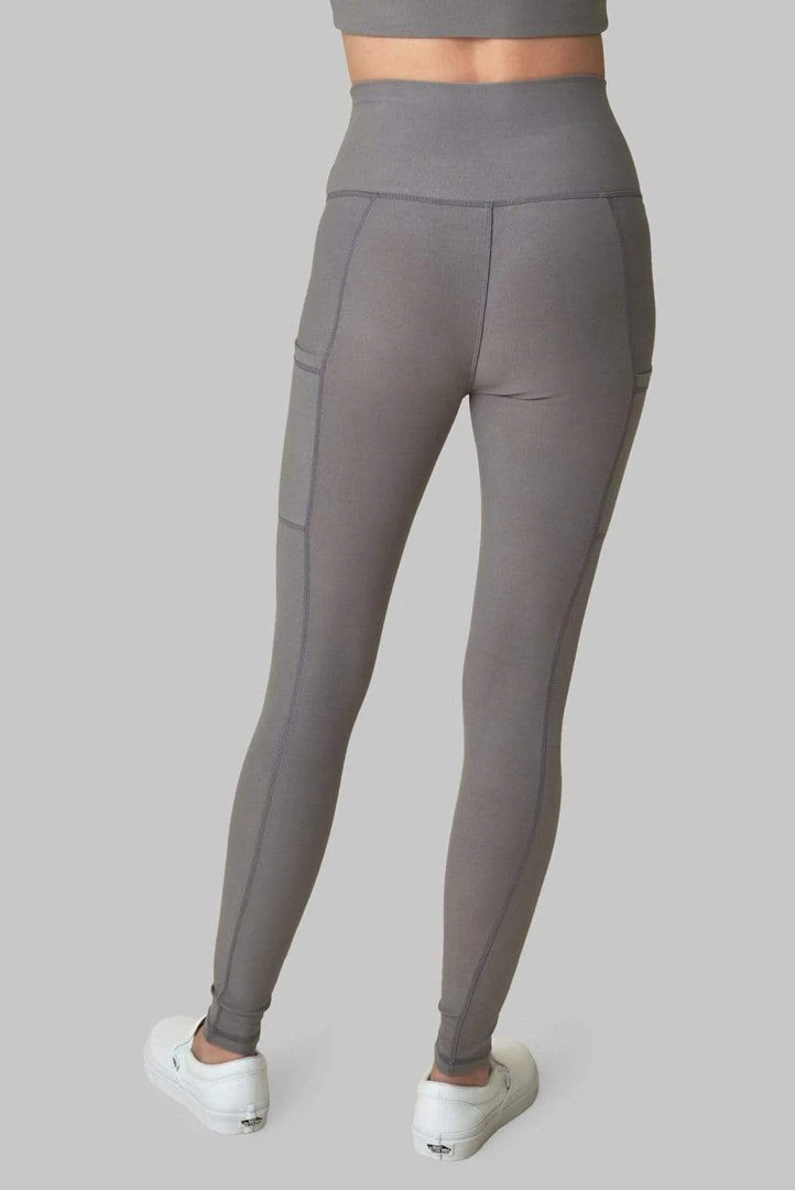 Wolven Best Sellers Recycled Legging With Pockets - Wolf Gray Wolven Best Sellers Recycled Legging With Pockets - Wolf Gray