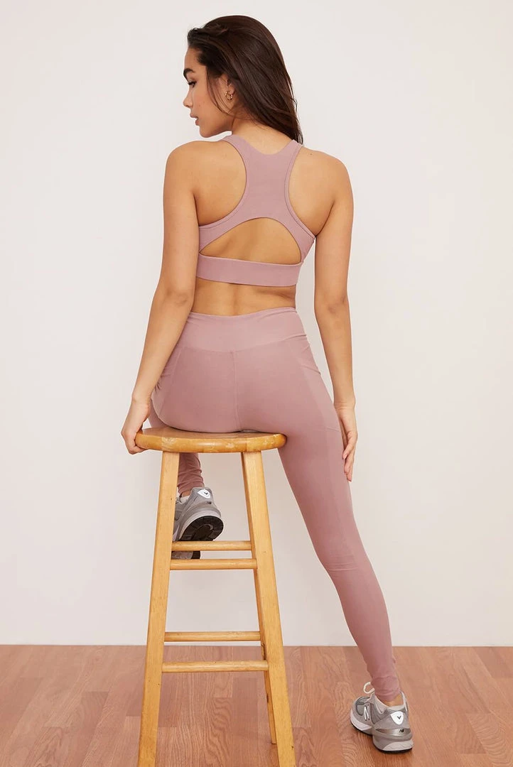 Wolven Recycled Racerback Bra - Salt 5 Wolven Recycled Racerback Bra - Salt