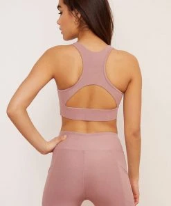 Wolven Recycled Racerback Bra - Salt