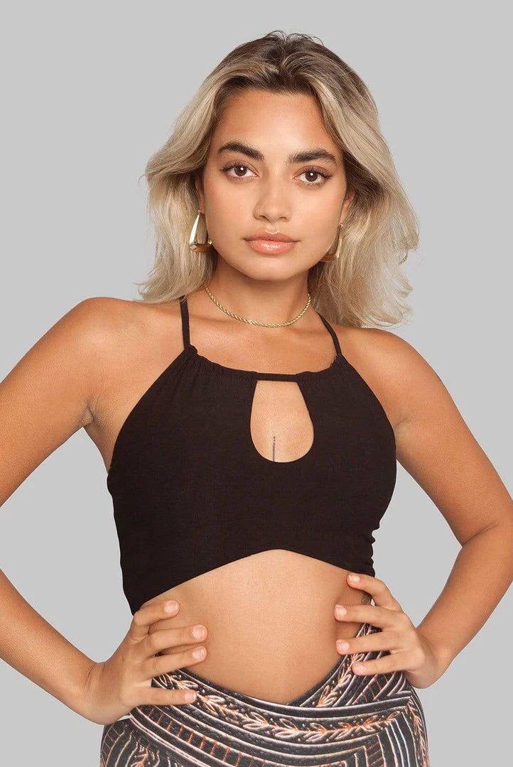 Wolven Reversible Recycled Keyhole Top - Zephyr Activewear + Athleisure 1 Wolven Reversible Recycled Keyhole Top - Zephyr Activewear + Athleisure