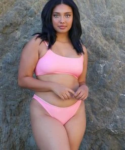 Wolven Swim Reversible French Cut Recycled Bikini Bottom - Riviera