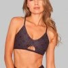 Wolven Crisscross Recycled Bra - Summit