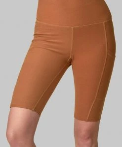 Wolven Best Sellers Recycled Bike Short With Pockets - Turmeric