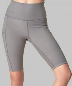 Wolven Recycled Bike Short With Pockets - Wolf Gray