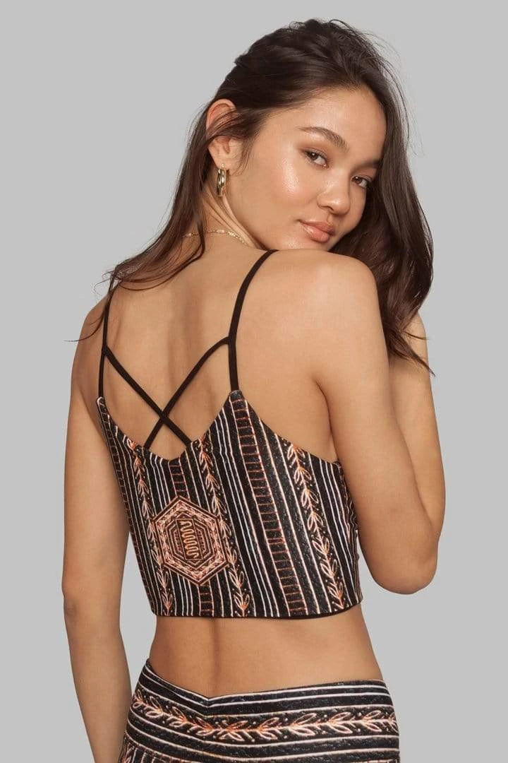 Wolven Crisscross Four-Way Recycled Top - Zephyr 8 Wolven Crisscross Four-Way Recycled Top - Zephyr