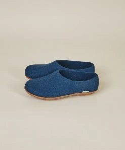 Kyrgies Women's Molded Sole High Back Wool Slippers - Navy Best Sellers