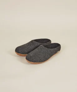 Kyrgies Best Sellers Women's Molded Sole Low Back Wool Slippers - Charcoal 3 Kyrgies Best Sellers Women's Molded Sole Low Back Wool Slippers - Charcoal