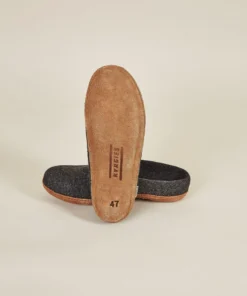 Kyrgies Best Sellers Women's Molded Sole Low Back Wool Slippers - Charcoal 2 Kyrgies Best Sellers Women's Molded Sole Low Back Wool Slippers - Charcoal