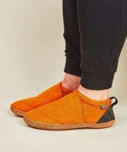 Kyrgies Women's Wool Tengries Slippers - Orange