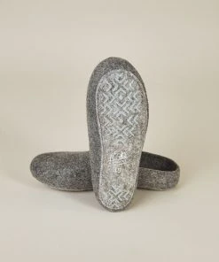 Kyrgies Best Sellers Women's Classic Sole Low Back Wool Slippers - Gray
