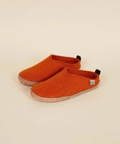 Kyrgies Best Sellers Women's Wool Slipper Slides - Orange