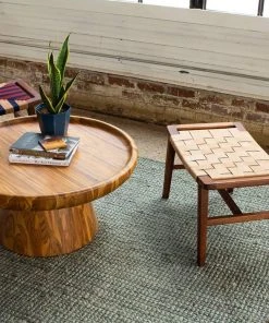 Masaya & Co. Masaya Leather Ottoman Best Sellers