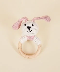 Pebble Wooden Teething Ring Bunny Best Sellers