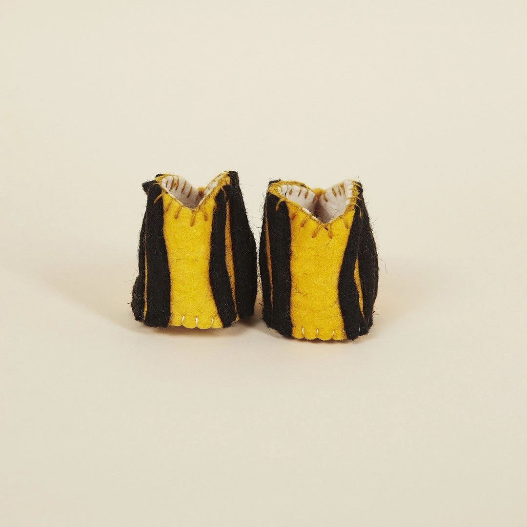 Silk Road Bazaar Wool Baby Booties - Bumblebee Kids' + Baby 4 Silk Road Bazaar Wool Baby Booties - Bumblebee Kids' + Baby
