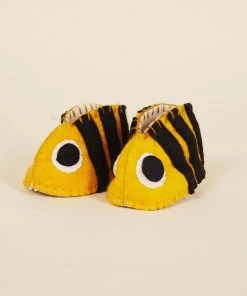 Silk Road Bazaar Wool Baby Booties - Bumblebee Kids' + Baby 7 Silk Road Bazaar Wool Baby Booties - Bumblebee Kids' + Baby