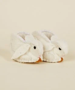 Silk Road Bazaar Wool Baby Booties - Bunny