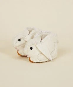 Silk Road Bazaar Wool Baby Booties - Bunny