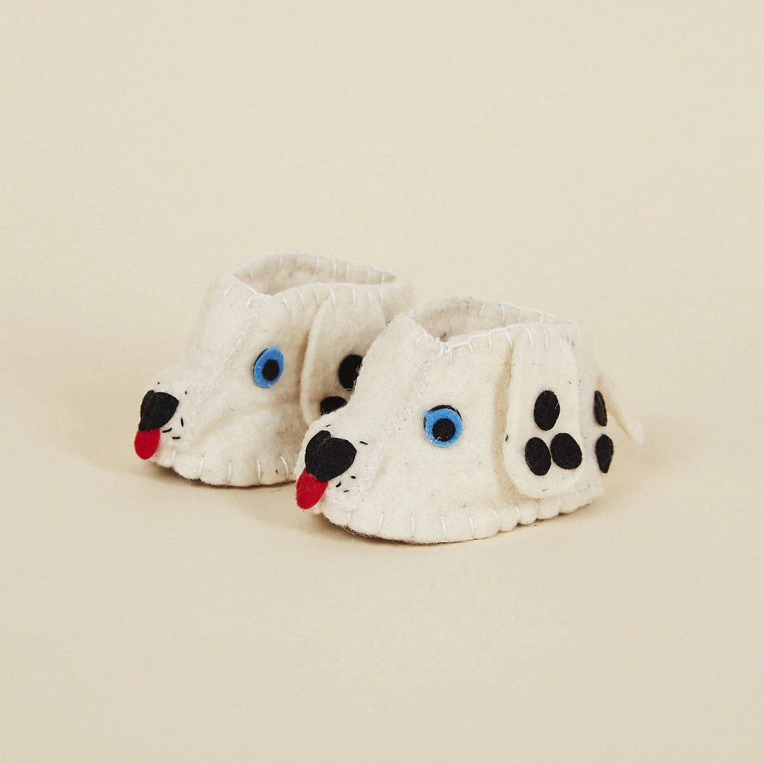 Silk Road Bazaar Wool Baby Booties - Dalmatian 3 Silk Road Bazaar Wool Baby Booties - Dalmatian