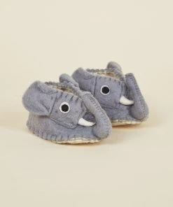 Silk Road Bazaar Wool Baby Booties - Elephant Best Sellers