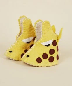Silk Road Bazaar Kids' + Baby Wool Baby Booties - Giraffe