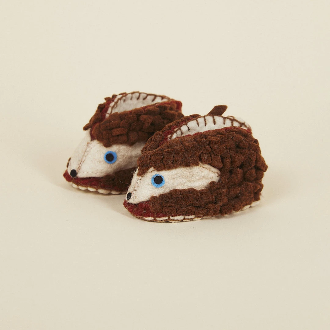 Silk Road Bazaar Wool Baby Booties - Hedgehog 4 Silk Road Bazaar Wool Baby Booties - Hedgehog