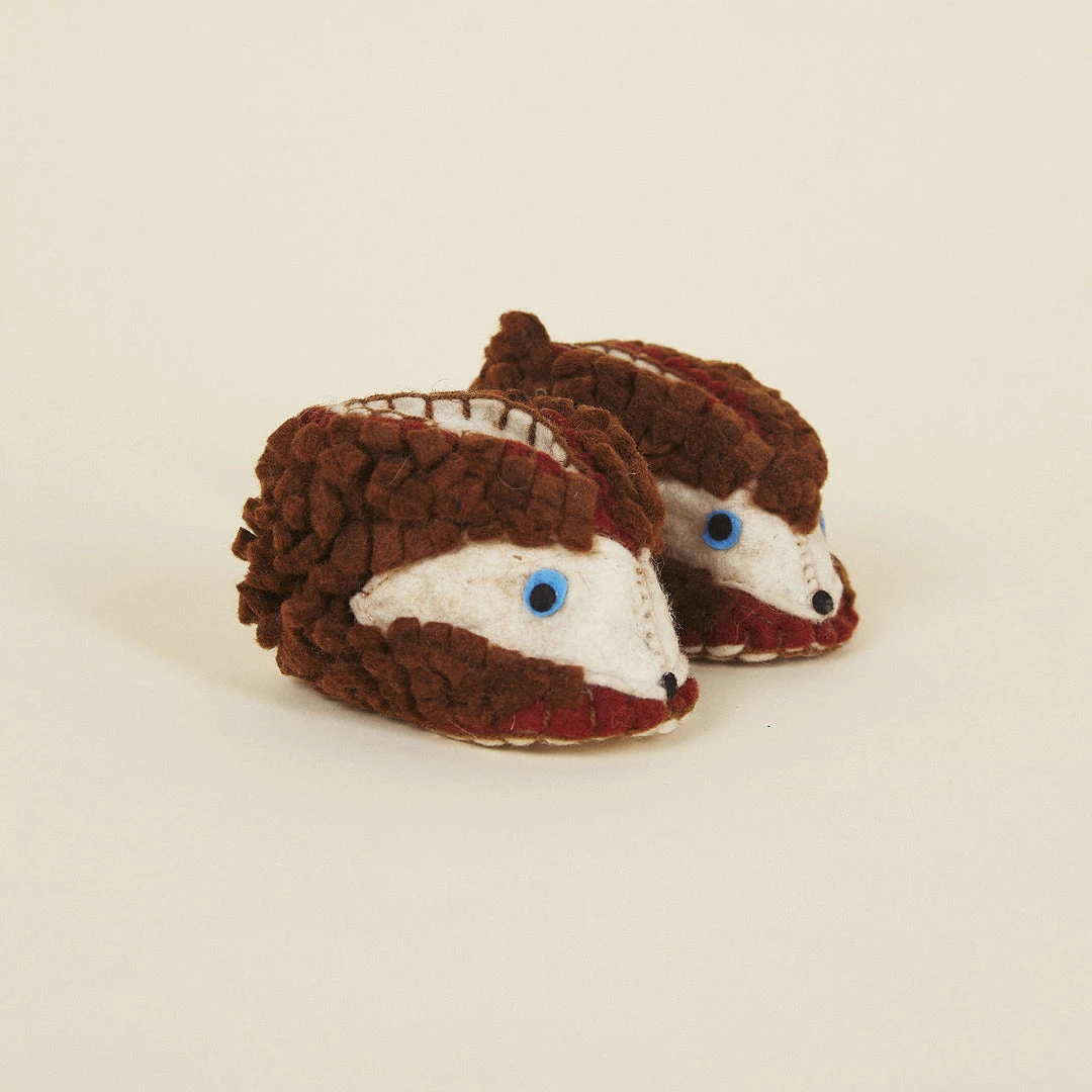 Silk Road Bazaar Wool Baby Booties - Hedgehog 1 Silk Road Bazaar Wool Baby Booties - Hedgehog