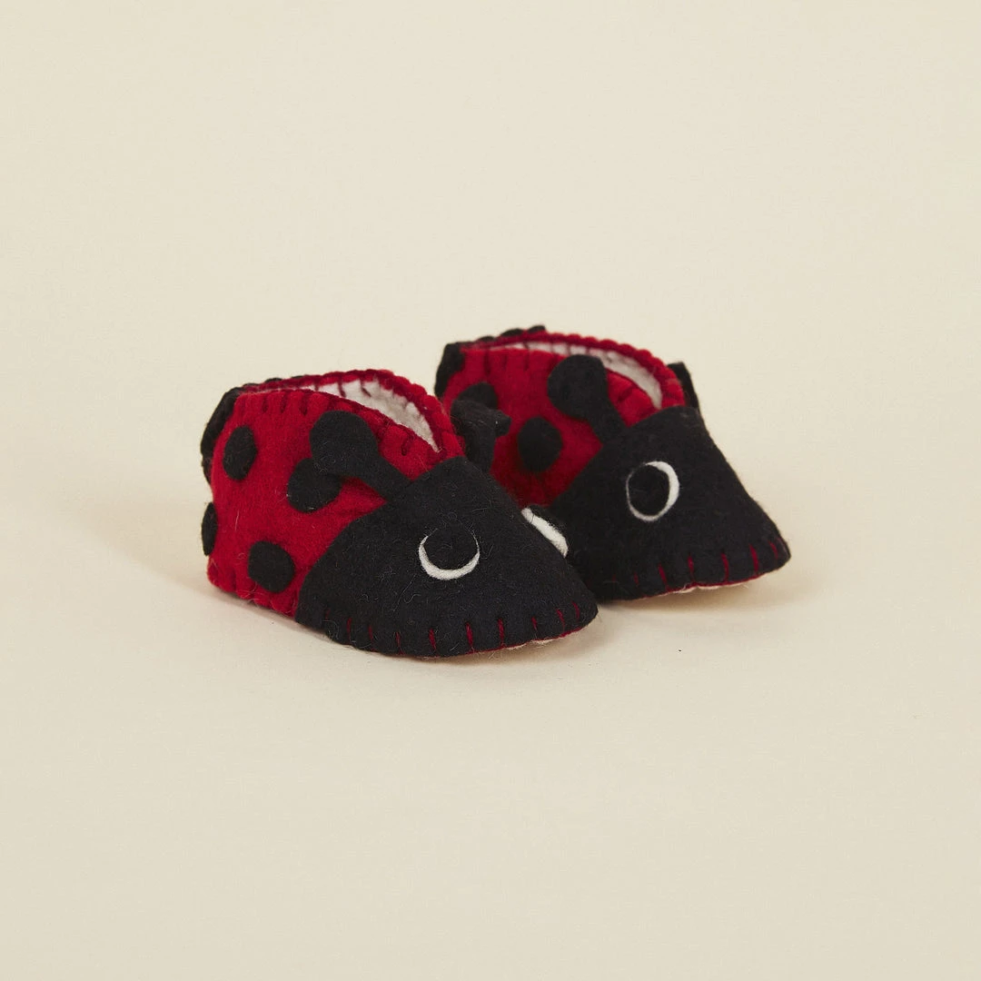 Silk Road Bazaar Wool Baby Booties - Ladybug Kids' + Baby 1 Silk Road Bazaar Wool Baby Booties - Ladybug Kids' + Baby