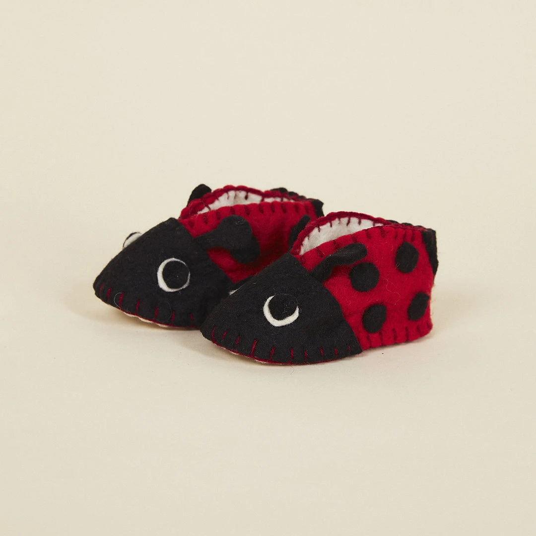 Silk Road Bazaar Wool Baby Booties - Ladybug Kids' + Baby 4 Silk Road Bazaar Wool Baby Booties - Ladybug Kids' + Baby