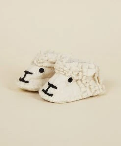 Silk Road Bazaar Best Sellers Wool Baby Booties - Lamb