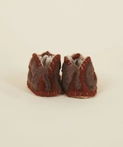 Silk Road Bazaar Kids' + Baby Wool Baby Booties - Monkey