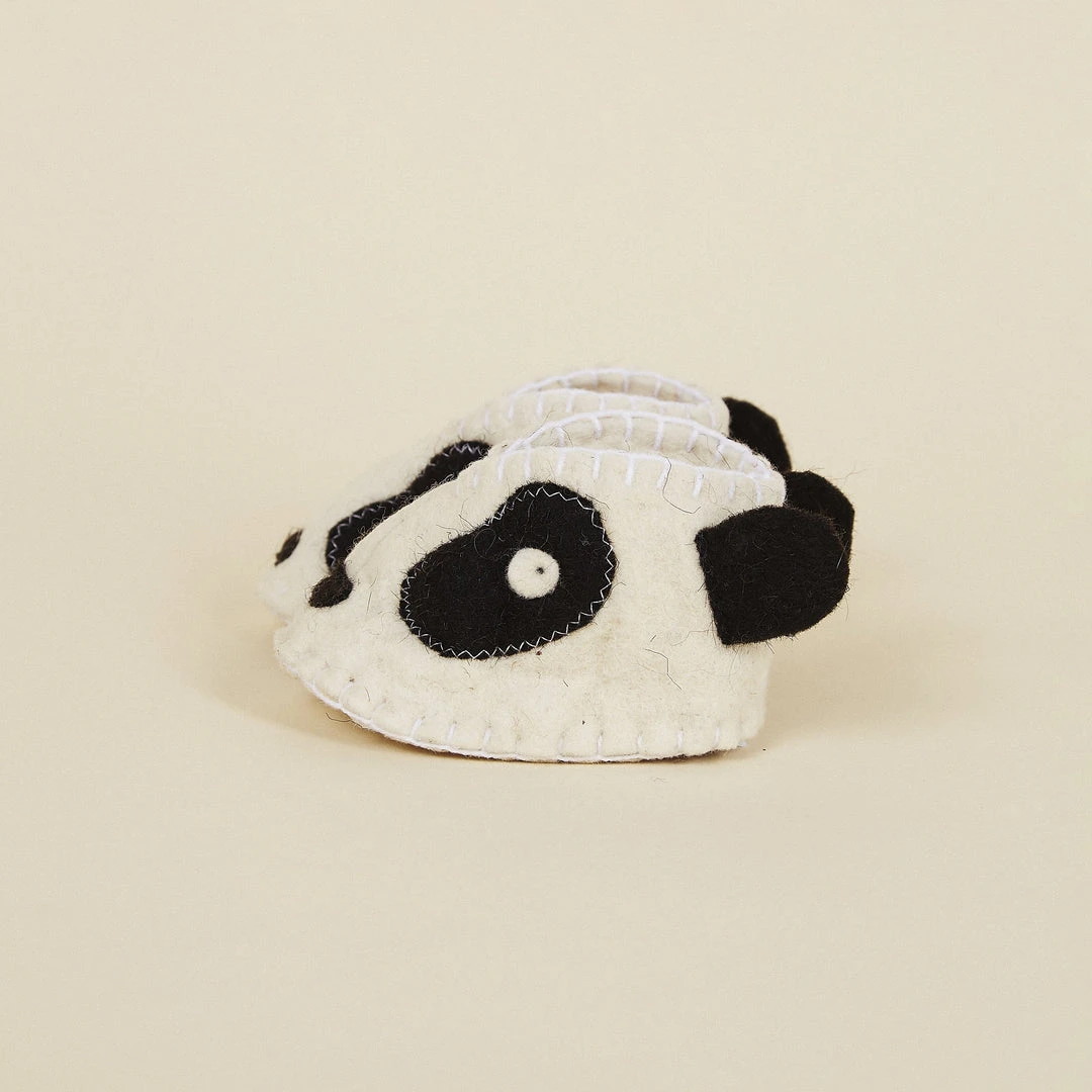 Silk Road Bazaar Wool Baby Booties - Panda 2 Silk Road Bazaar Wool Baby Booties - Panda