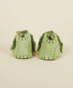 Silk Road Bazaar Wool Baby Booties - Triceratops Dinosaur Best Sellers