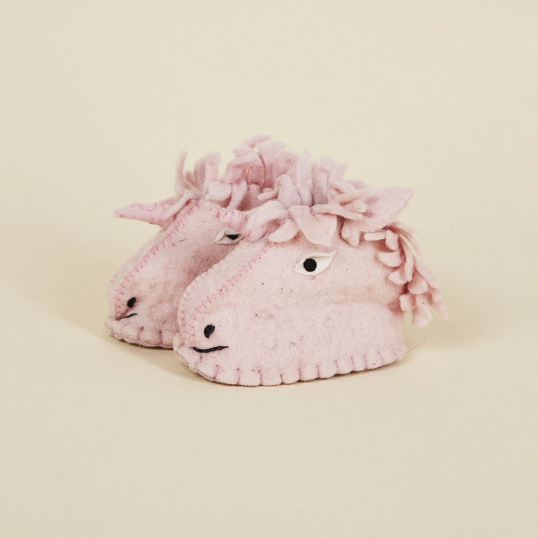 Silk Road Bazaar Wool Baby Booties - Unicorn Silk Road Bazaar Wool Baby Booties - Unicorn