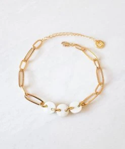 Hathorway Jewelry Xuan Horn Link Ankle Bracelet