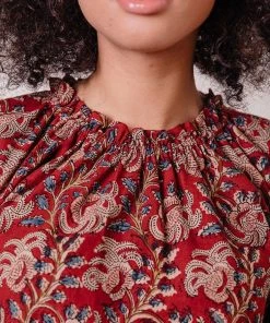 Mata Traders Yashvi Raspberry Top Clothing