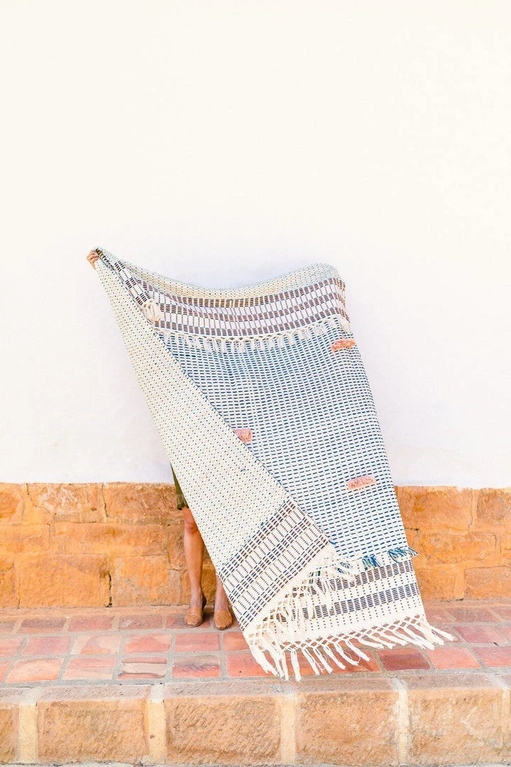 Zuahaza Home Goods Charalá Blanket - Apricot 2 Zuahaza Home Goods Charalá Blanket - Apricot