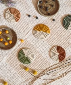 Zuahaza Monserrate Woven Coaster Set Office Accessories