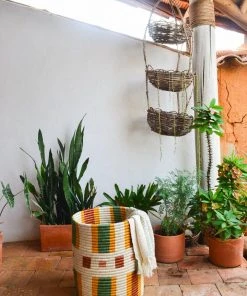 Zuahaza Handcrafted Omaira Large Floor Basket